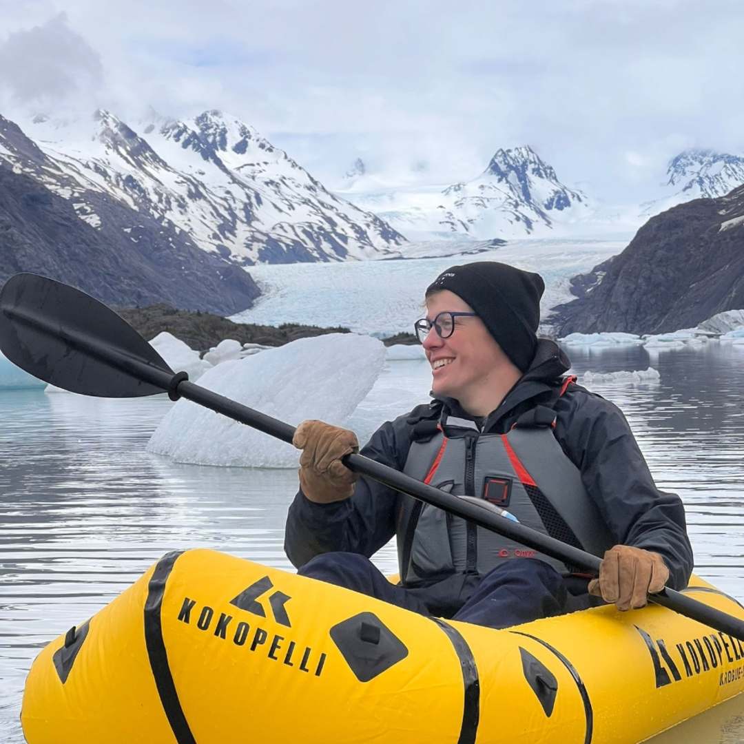 Austin Adventures Guide, Daniel, kayaking in Alaska